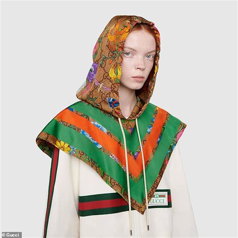 gucci hooded scarf|gucci scarf celebrities.